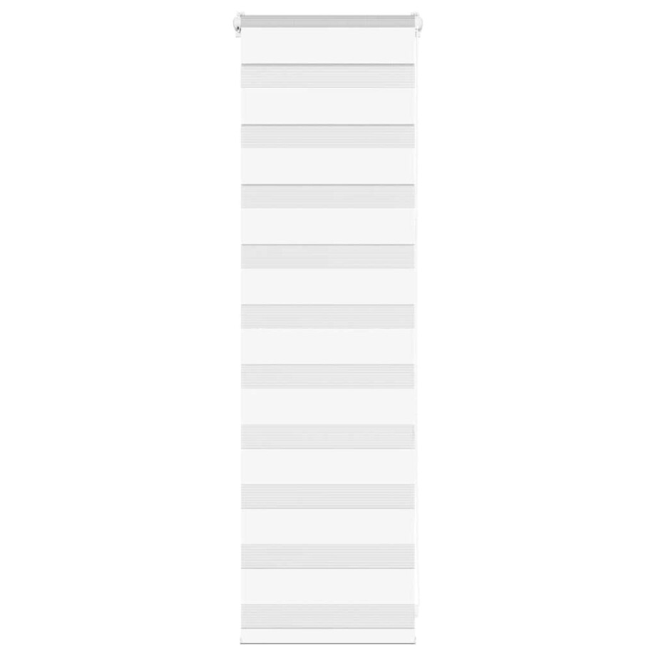 vidaXL Zebra rolgordijn 50x100 cm stofbreedte 45,9cm polyester wit afbeelding 1