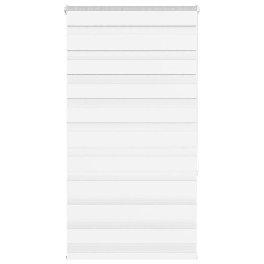 vidaXL Zebra rolgordijn 85x150 cm stofbreedte 80,9 cm polyester wit afbeelding 1
