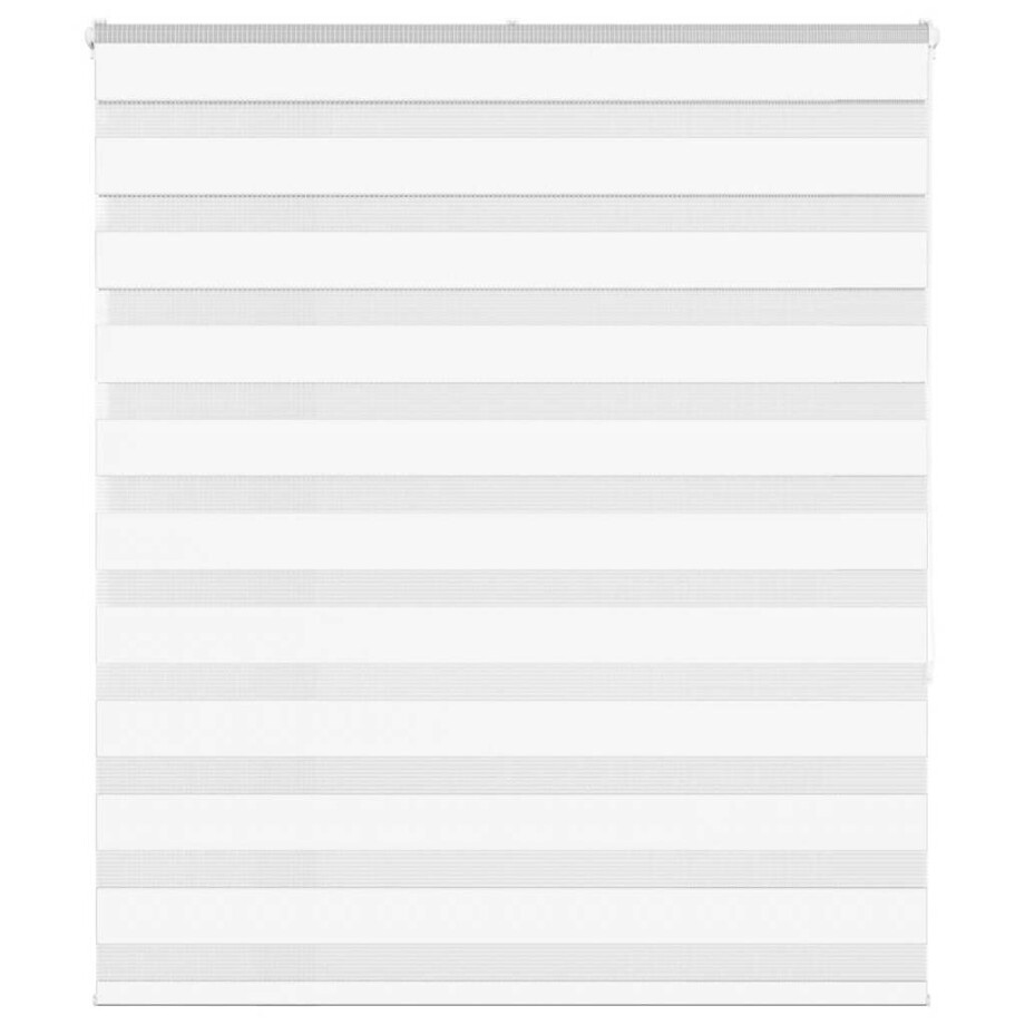 vidaXL Zebra rolgordijn 125x150 cm stofbreedte 120,9cm polyester wit vidaXL Zebra rolgordijn 125x150 cm stofbreedte 120,9cm polyester wit afbeelding 1
