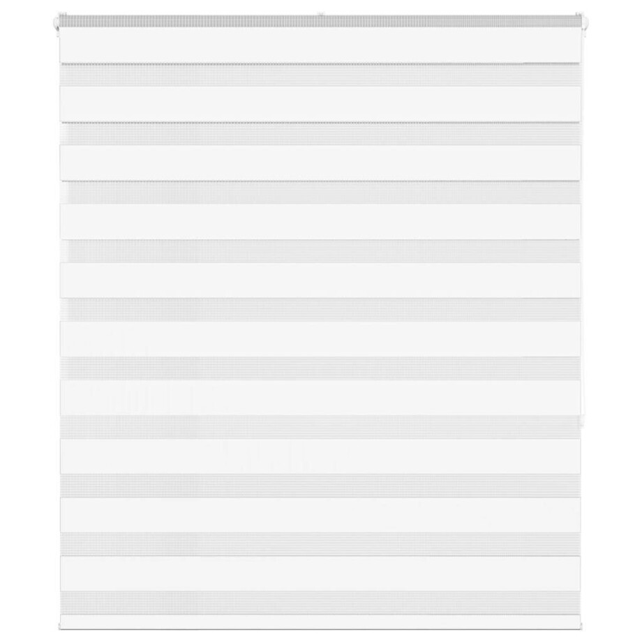 vidaXL Zebra rolgordijn 130x150 cm stofbreedte 125,9cm polyester wit vidaXL Zebra rolgordijn 130x150 cm stofbreedte 125,9cm polyester wit afbeelding 1