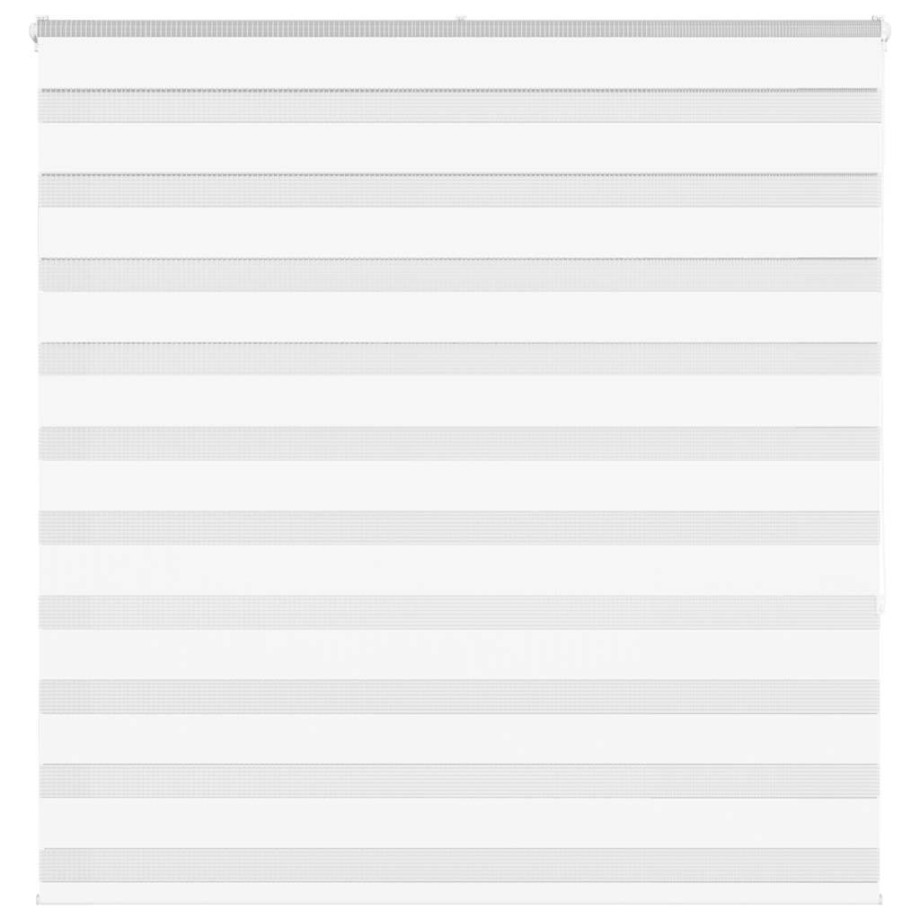 vidaXL Zebra rolgordijn 145x150 cm stofbreedte 140,9cm polyester wit afbeelding 1