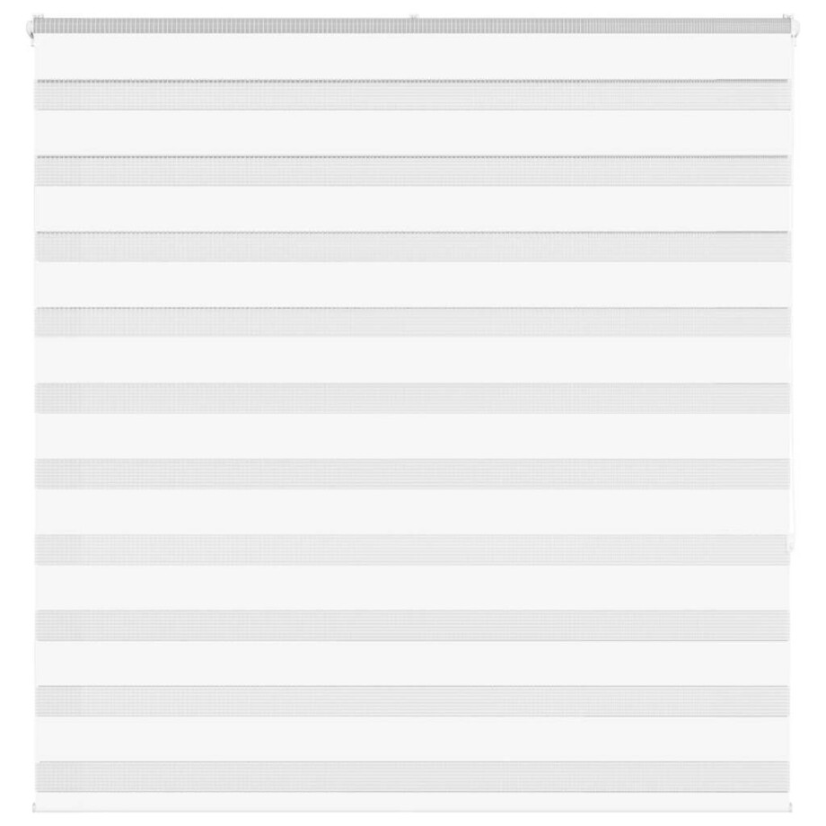 vidaXL Zebra rolgordijn 145x150 cm stofbreedte 140,9cm polyester wit afbeelding 1