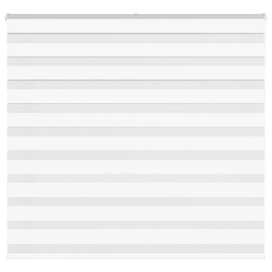 vidaXL Zebra rolgordijn 155x150 cm stofbreedte 150,9cm polyester wit afbeelding 1