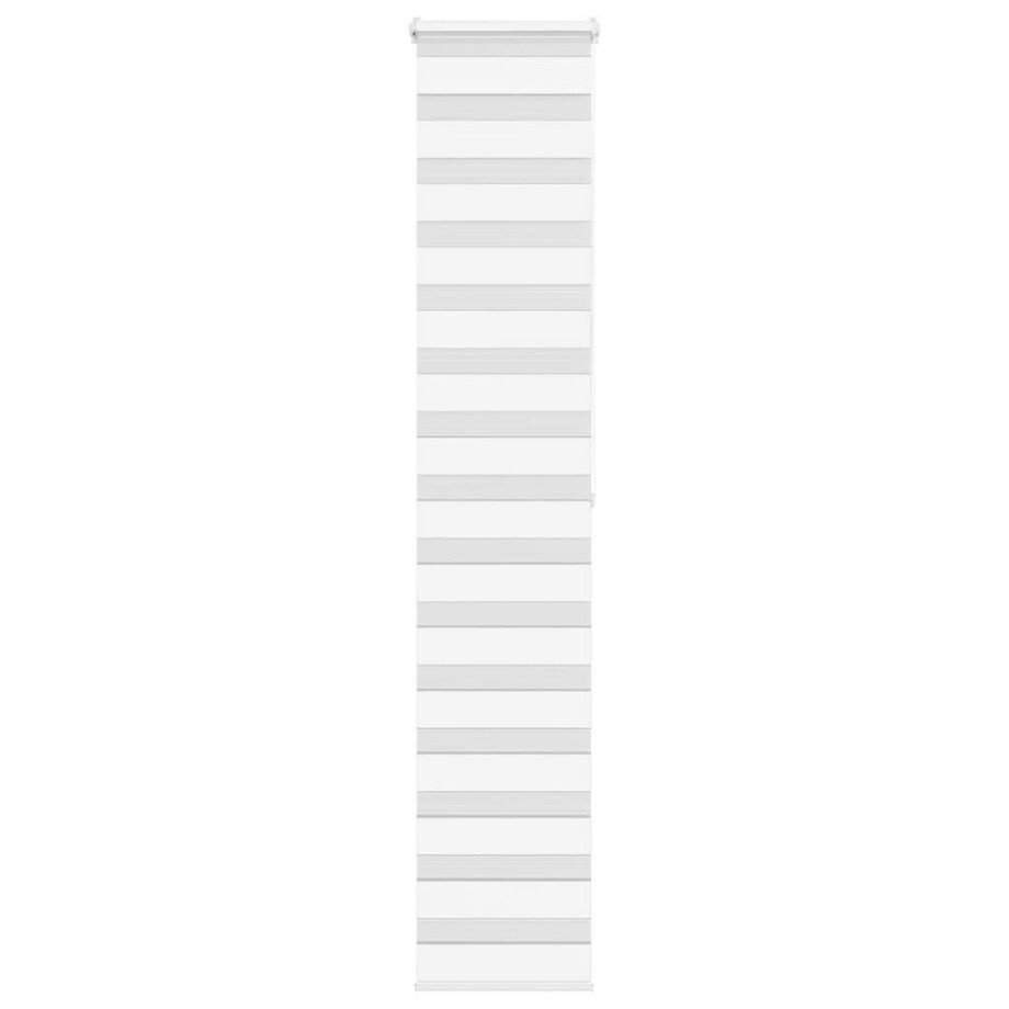 vidaXL Zebra rolgordijn 50x200 cm stofbreedte 45,9cm polyester wit vidaXL Zebra rolgordijn 50x200 cm stofbreedte 45,9cm polyester wit afbeelding 1