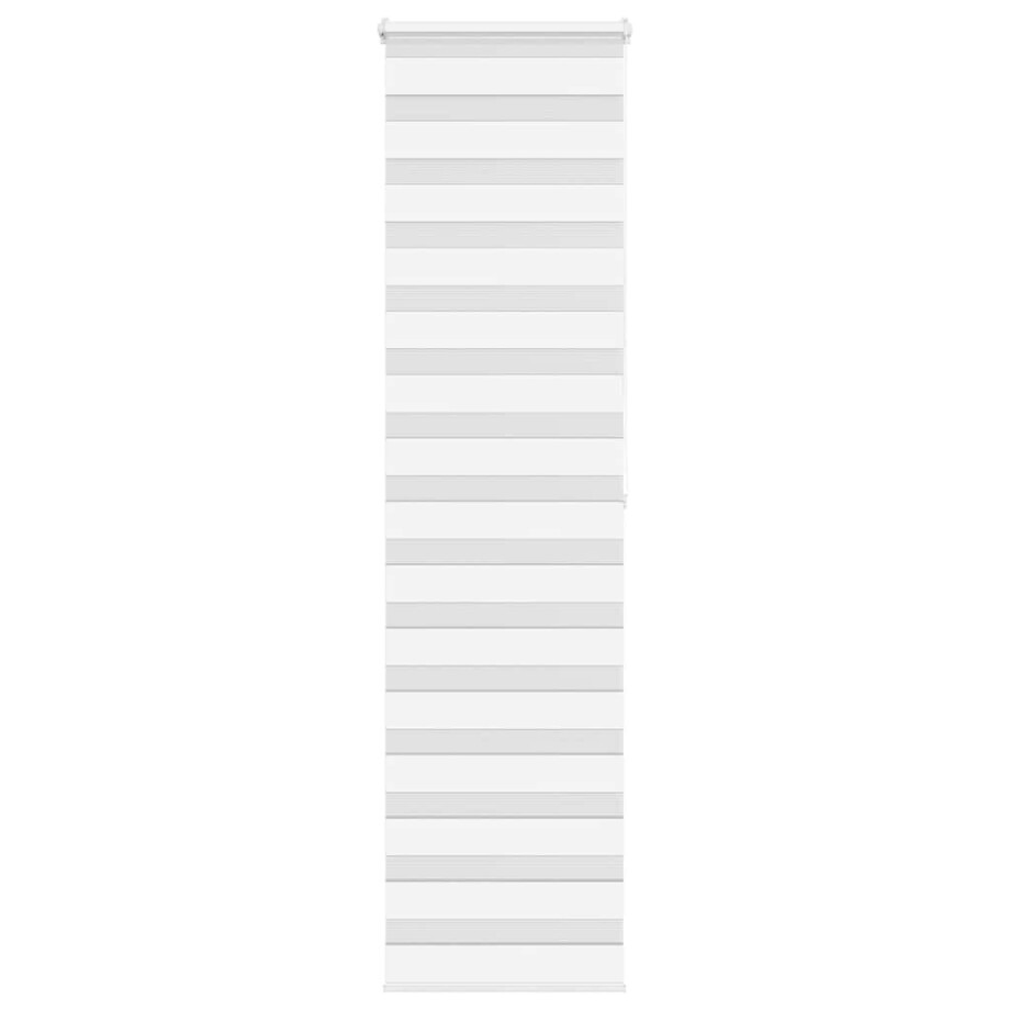 vidaXL Zebra rolgordijn 55x200 cm stofbreedte 50,9 cm polyester wit afbeelding 1