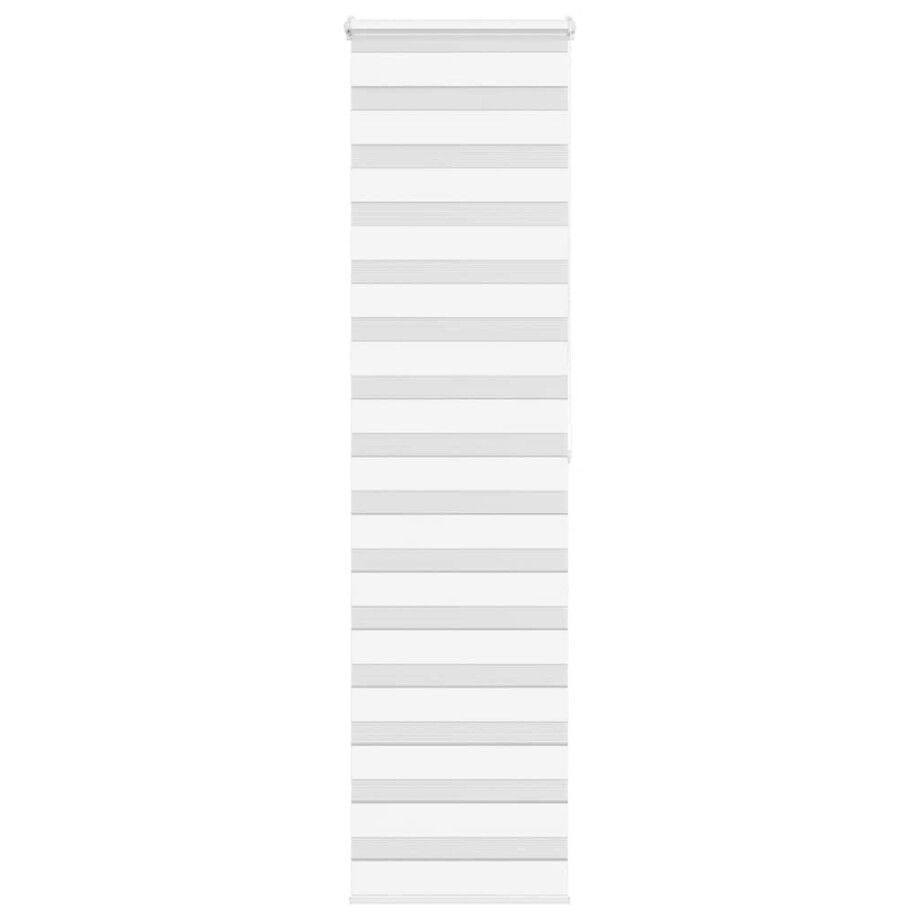 vidaXL Zebra rolgordijn 60x200 cm stofbreedte 55,9 cm polyester wit afbeelding 1