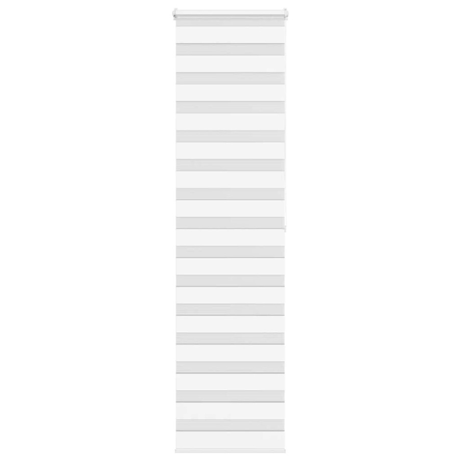 vidaXL Zebra rolgordijn 65x200 cm stofbreedte 60,9 cm polyester wit afbeelding 1
