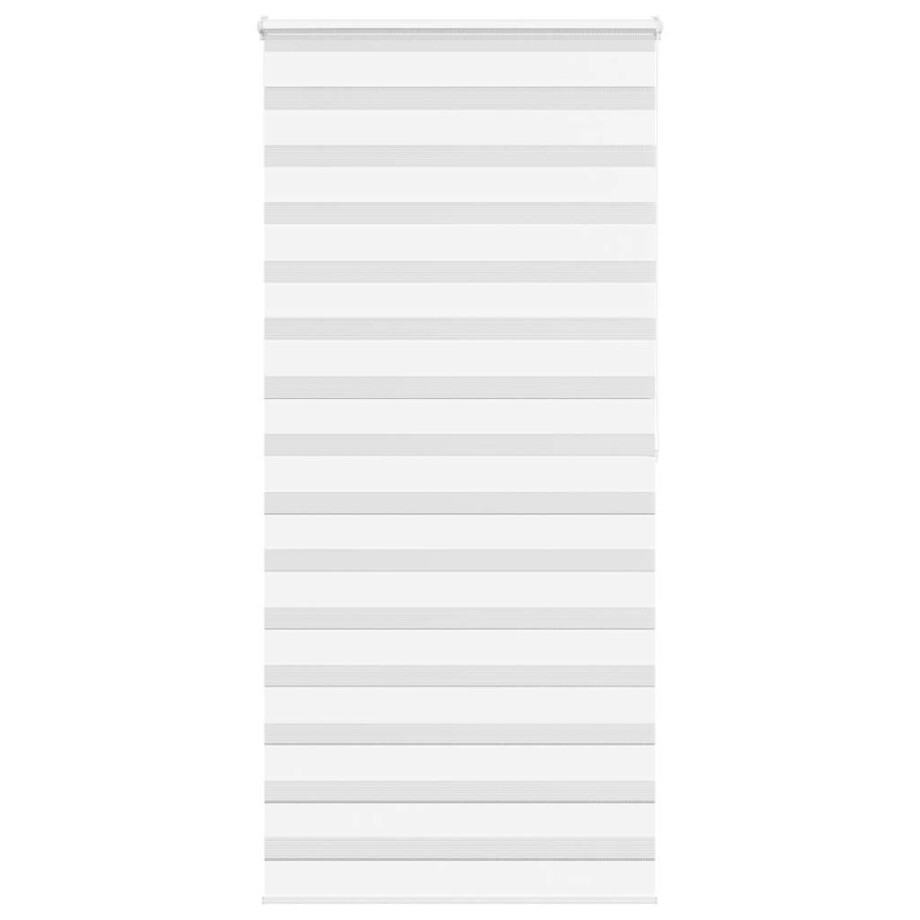 vidaXL Zebra rolgordijn 100x200 cm stofbreedte 95,9 cm polyester wit afbeelding 1