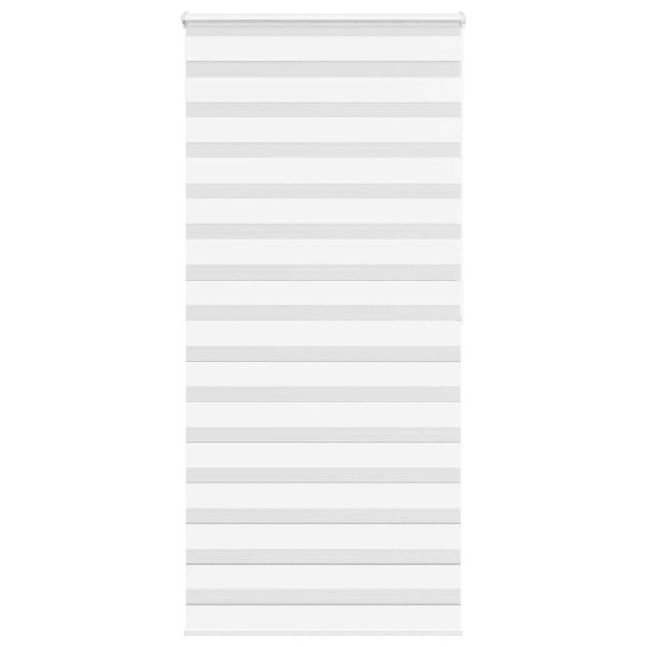 vidaXL Zebra rolgordijn 105x200 cm stofbreedte 100,9cm polyester wit vidaXL Zebra rolgordijn 105x200 cm stofbreedte 100,9cm polyester wit afbeelding 1