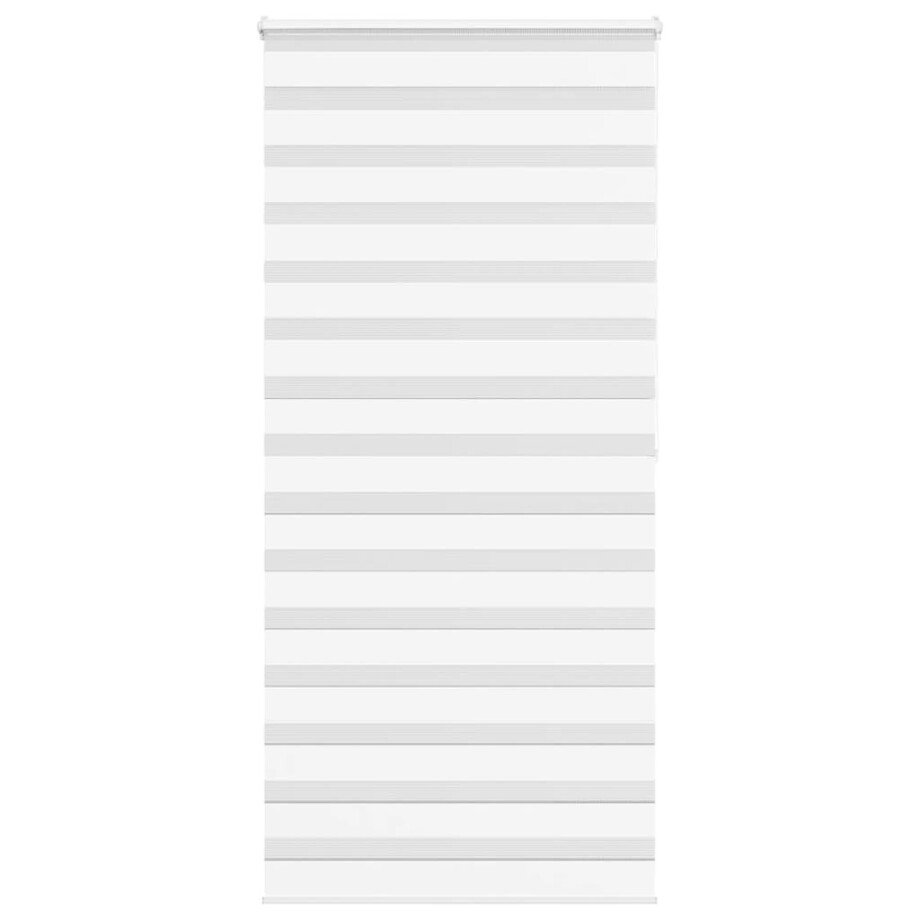 vidaXL Zebra rolgordijn 115x200 cm stofbreedte 110,9cm polyester wit vidaXL Zebra rolgordijn 115x200 cm stofbreedte 110,9cm polyester wit afbeelding 1