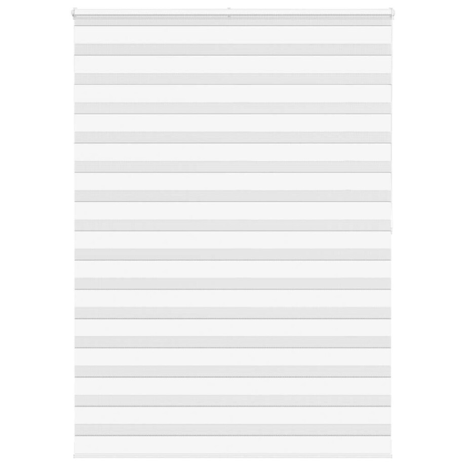 vidaXL Zebra rolgordijn 155x200 cm stofbreedte 150,9cm polyester wit vidaXL Zebra rolgordijn 155x200 cm stofbreedte 150,9cm polyester wit afbeelding 1