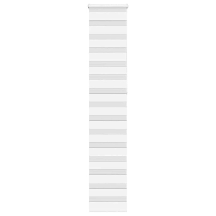 vidaXL Zebra rolgordijn 40x230 cm stofbreedte 35,9 cm polyester wit afbeelding 1