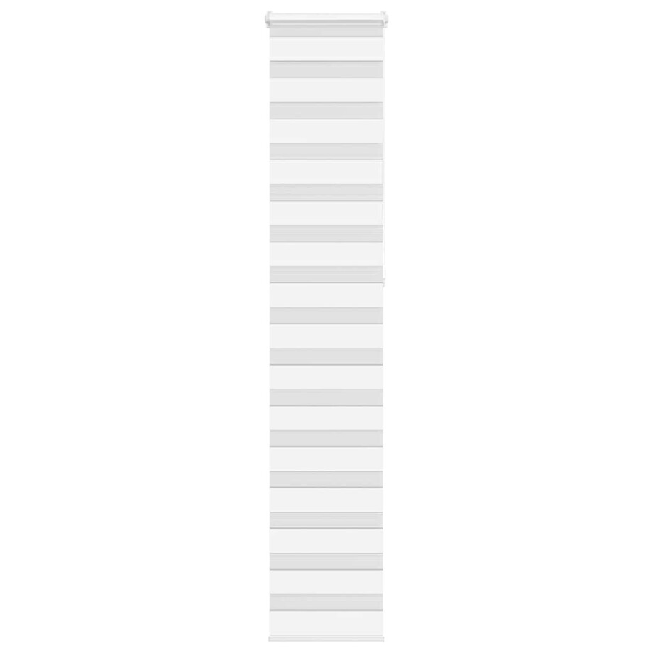 vidaXL Zebra rolgordijn 50x230 cm stofbreedte 45,9cm polyester wit afbeelding 1