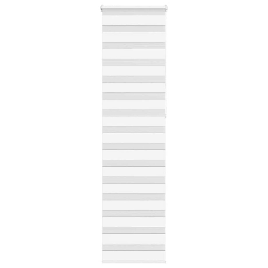 vidaXL Zebra rolgordijn 55x230 cm stofbreedte 50,9 cm polyester wit afbeelding 1