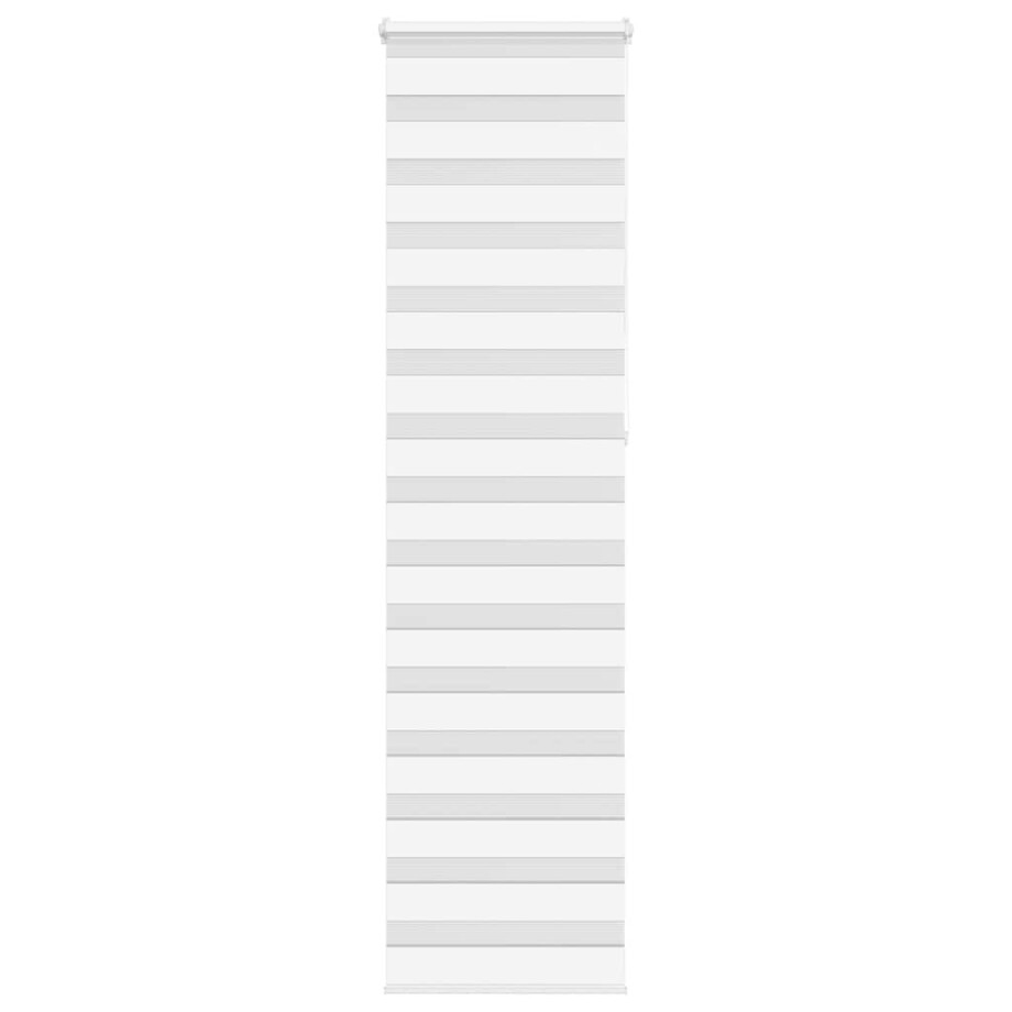 vidaXL Zebra rolgordijn 60x230 cm stofbreedte 55,9 cm polyester wit afbeelding 1