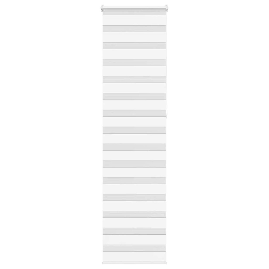 vidaXL Zebra rolgordijn 65x230 cm stofbreedte 60,9 cm polyester wit afbeelding 1