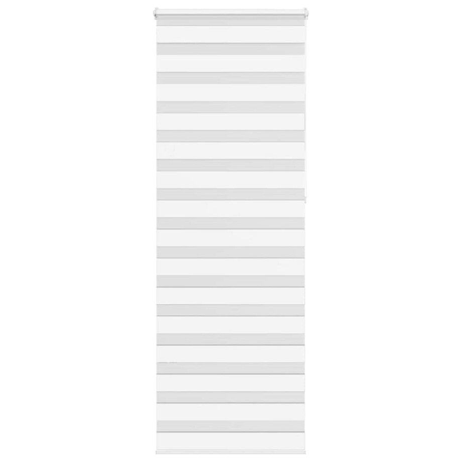 vidaXL Zebra rolgordijn 70x230 cm stofbreedte 65,9 cm polyester wit afbeelding 1