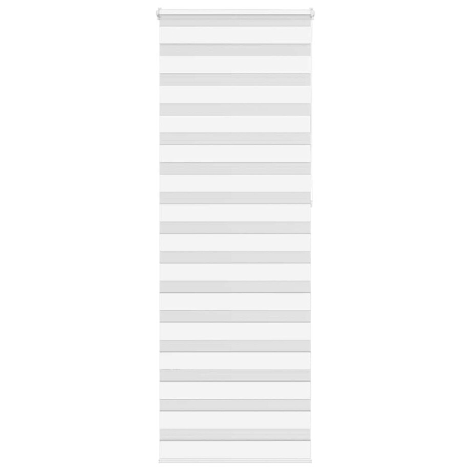 vidaXL Zebra rolgordijn 75x230 cm stofbreedte 70,9 cm polyester wit afbeelding 1