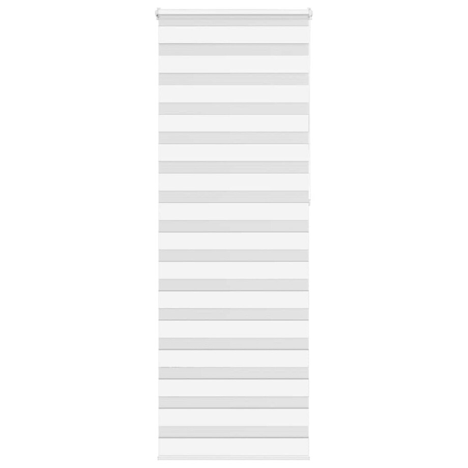 vidaXL Zebra rolgordijn 80x230 cm stofbreedte 75,9 cm polyester wit vidaXL Zebra rolgordijn 80x230 cm stofbreedte 75,9 cm polyester wit afbeelding 1