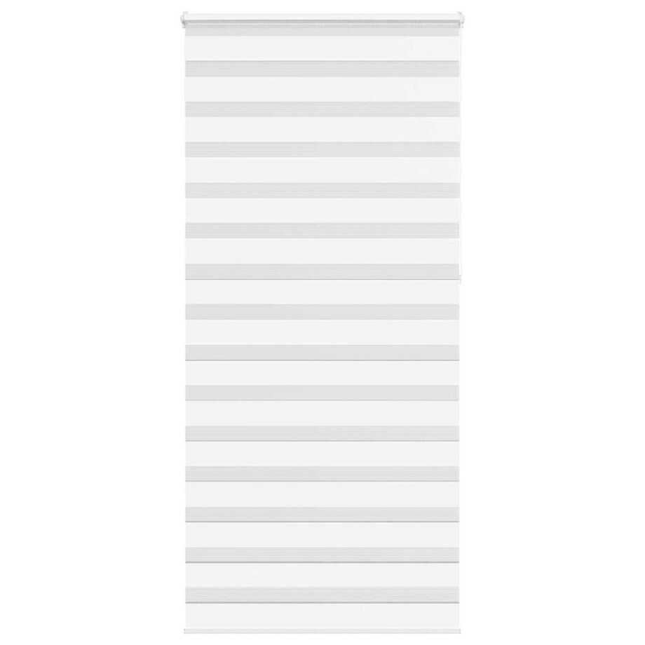 vidaXL Zebra rolgordijn 95x230 cm stofbreedte 90,9 cm polyester wit afbeelding 1