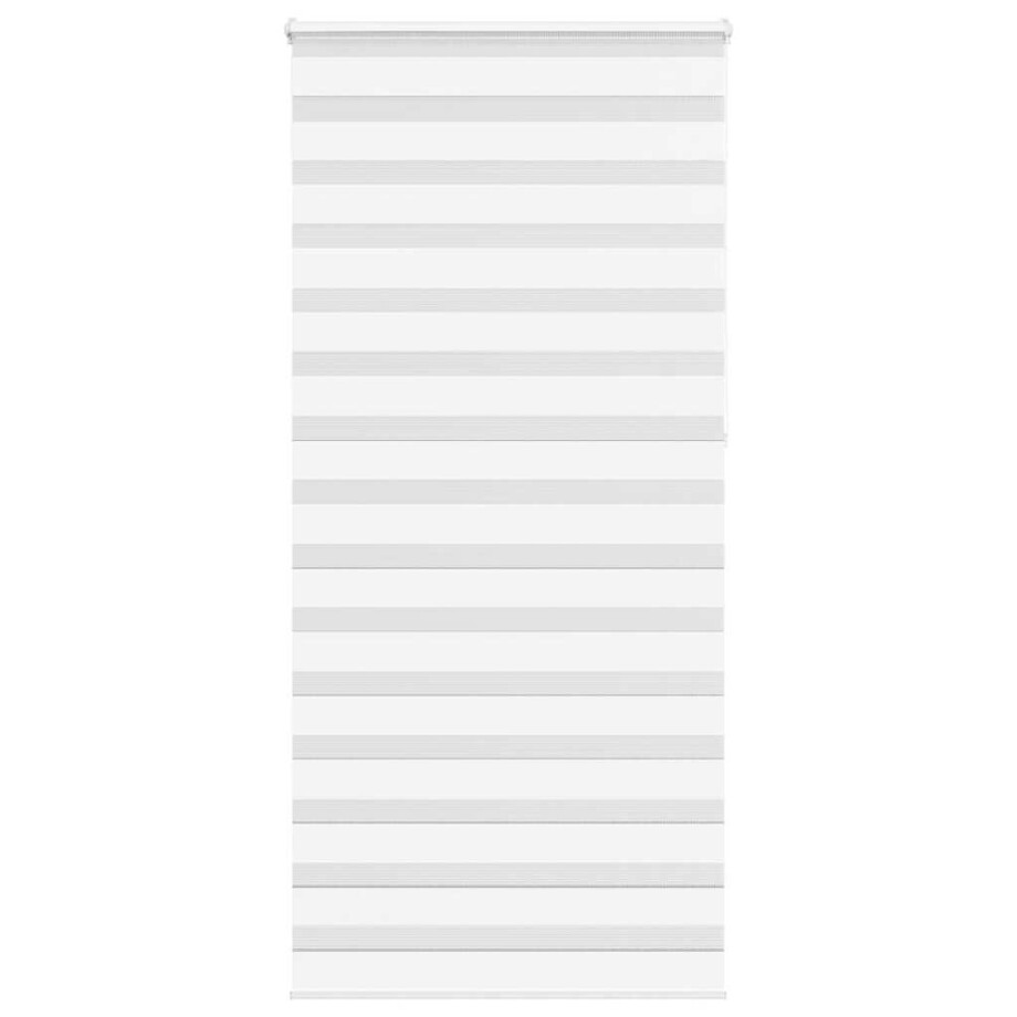vidaXL Zebra rolgordijn 100x230 cm stofbreedte 95,9 cm polyester wit afbeelding 1