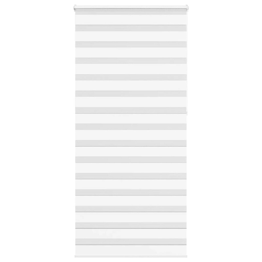 vidaXL Zebra rolgordijn 110x230 cm stofbreedte 105,9cm polyester wit vidaXL Zebra rolgordijn 110x230 cm stofbreedte 105,9cm polyester wit afbeelding 1