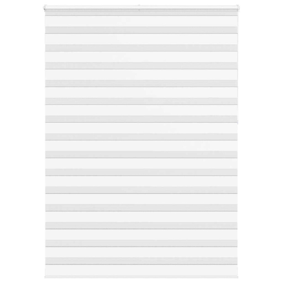 vidaXL Zebra rolgordijn 165x230 cm stofbreedte 160,9cm polyester wit afbeelding 1