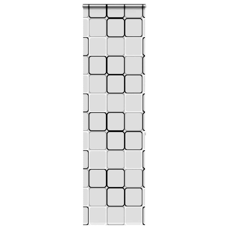 vidaXL Doucherolgordijn met cassette 80x240 cm stofbreedte 76 cm afbeelding 1