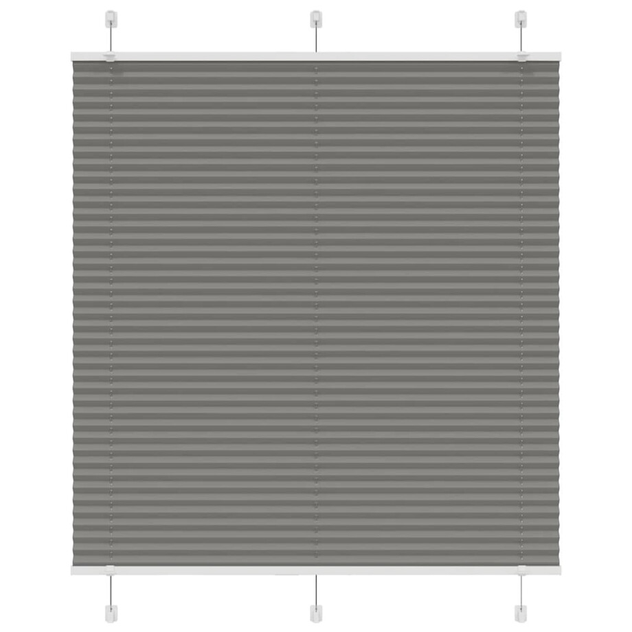 vidaXL Plissé rolgordijn 115x150 cm stofbreedte 114,4 cm antraciet afbeelding 1