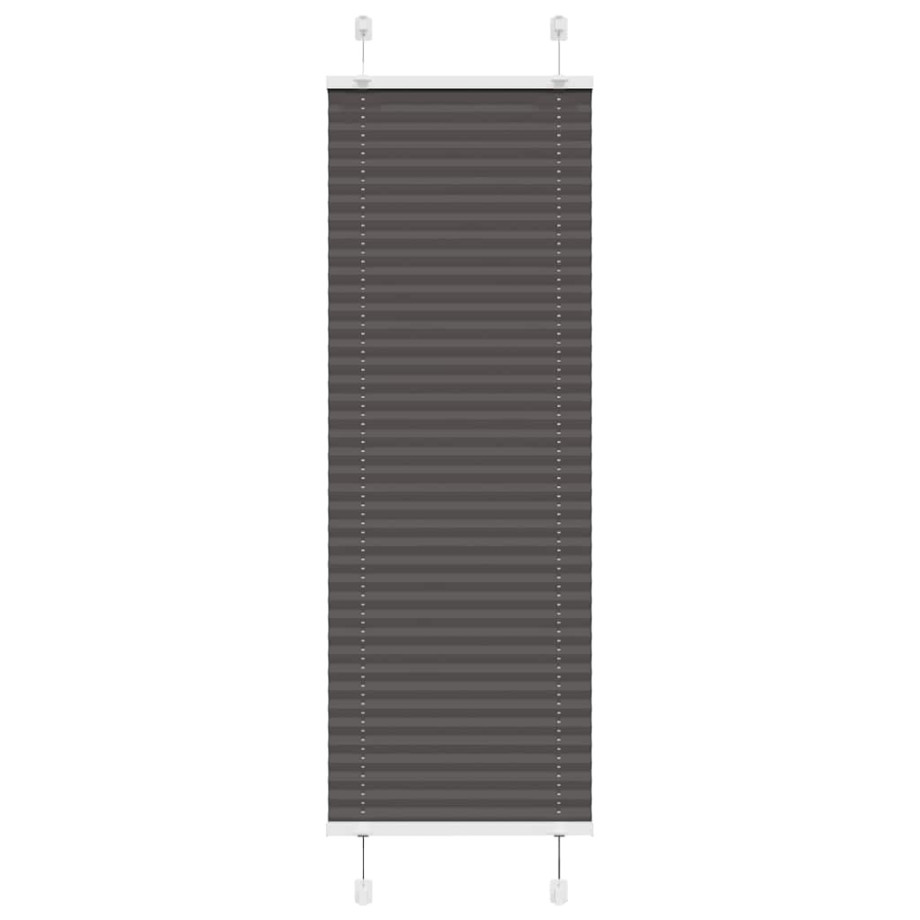 vidaXL Plissé rolgordijn 50x100 cm stofbreedte 49,4 cm polyester zwart afbeelding 1