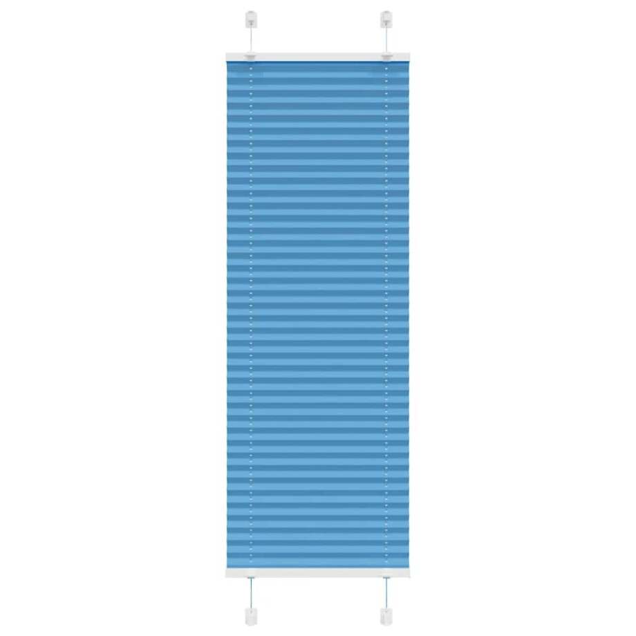 vidaXL Plissé rolgordijn 50x100 cm stofbreedte 49,4 cm polyester blauw afbeelding 1