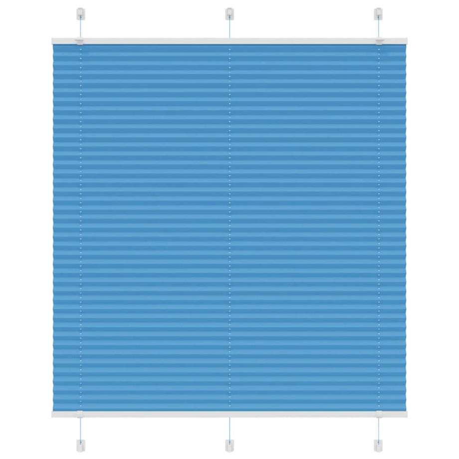 vidaXL Plissé rolgordijn 120x150cm stofbreedte 119,4cm polyester blauw vidaXL Plissé rolgordijn 120x150cm stofbreedte 119,4cm polyester blauw afbeelding 1
