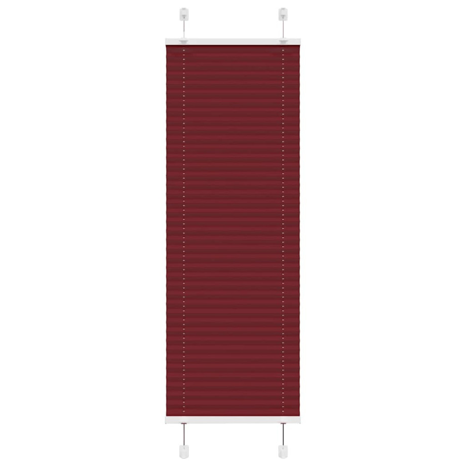 vidaXL Plissé rolgordijn 40x100 cm stofbreedte 39,4 cm bordeauxrood afbeelding 1