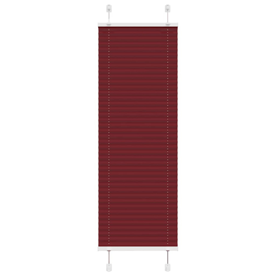 vidaXL Plissé rolgordijn 40x150 cm stofbreedte 39,4 cm bordeauxrood afbeelding 1