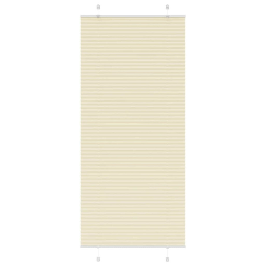 vidaXL Plissé rolgordijn 100x200 cm stofbreedte 99,4cm polyester crème vidaXL Plissé rolgordijn 100x200 cm stofbreedte 99,4cm polyester crème afbeelding 1