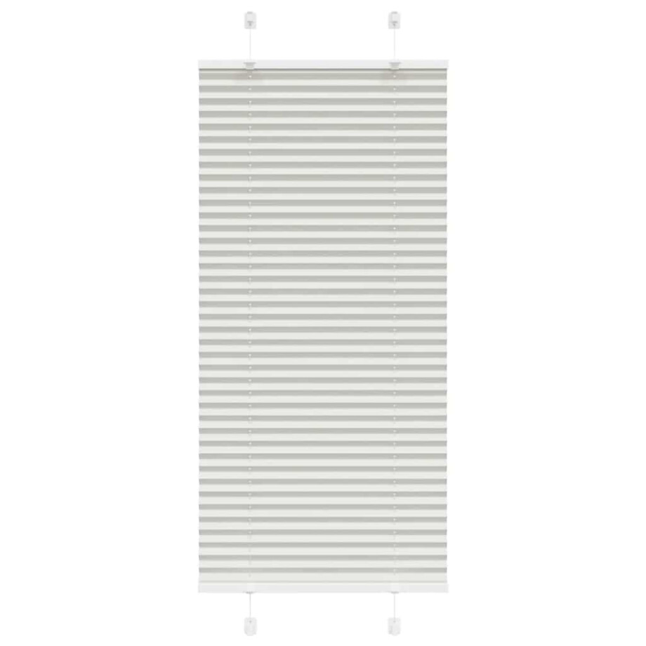 vidaXL Plissé rolgordijn 55x100 cm stofbreedte 54,4 cm lichtgrijs afbeelding 1