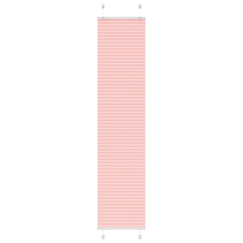 vidaXL Plissé rolgordijn 40x200 cm stofbreedte 39,4 cm polyester roze afbeelding 1