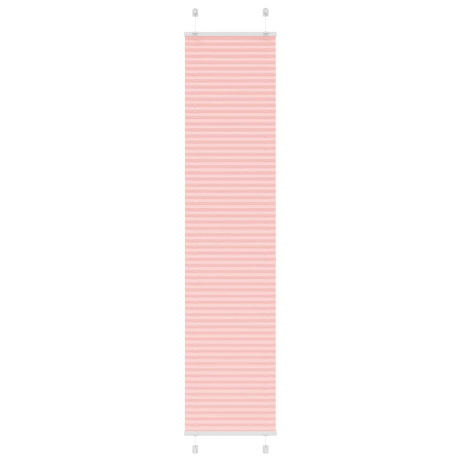 vidaXL Plissé rolgordijn 50x200 cm stofbreedte 49,4 cm polyester roze afbeelding 1