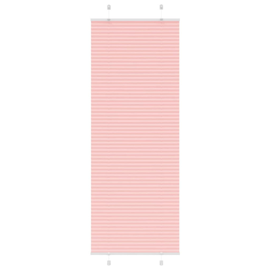 vidaXL Plissé rolgordijn 70x200 cm stofbreedte 69,4 cm polyester roze afbeelding 1