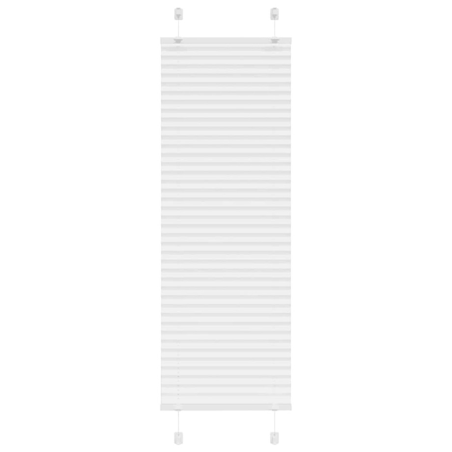 vidaXL Plissé rolgordijn 40x150 cm stofbreedte 39,4 cm polyester wit afbeelding 1