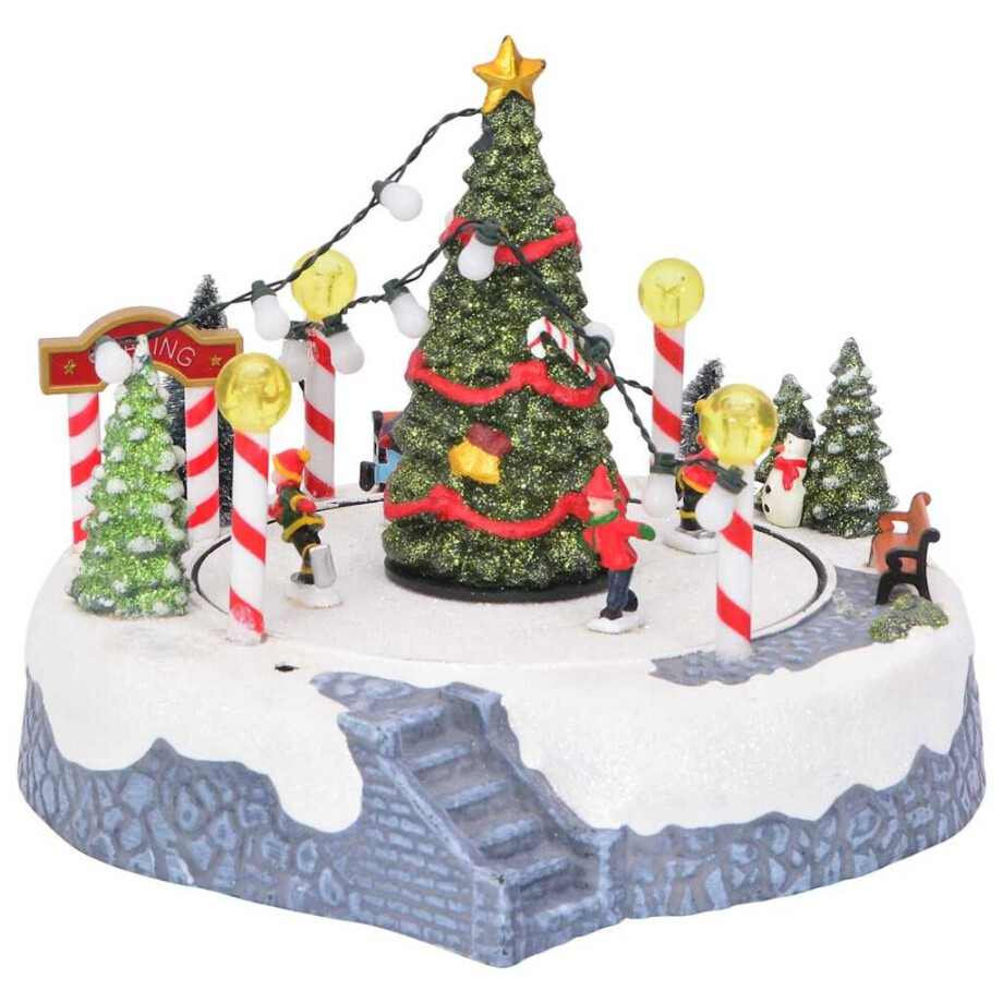 vidaXL Kerstdorp Multikleur 22 x 21.5 x 17 cm Kunststof vidaXL Kerstdorp Multikleur 22 x 21.5 x 17 cm Kunststof afbeelding 1