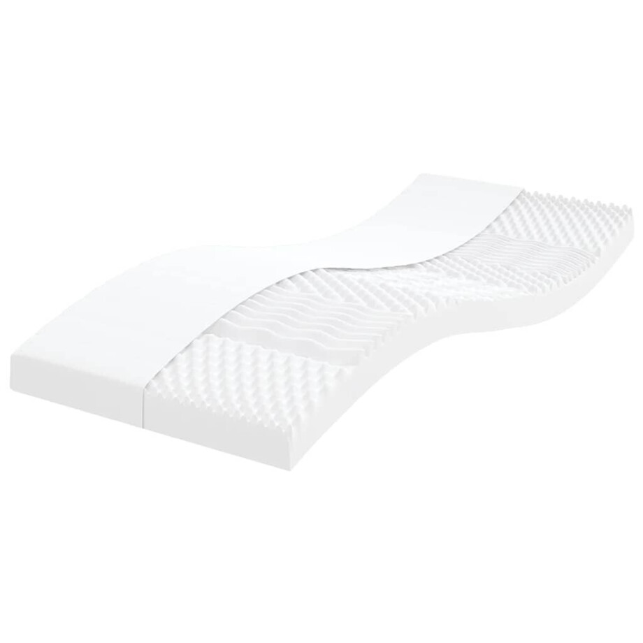 vidaXL Schuimmatras 7 zones hardheid 20 ILD 100x210 cm wit vidaXL Schuimmatras 7 zones hardheid 20 ILD 100x210 cm wit afbeelding 1