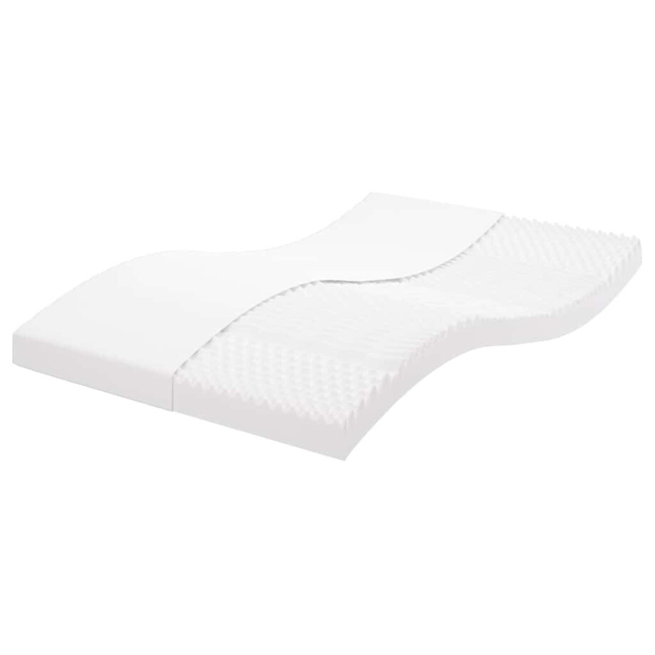 vidaXL Schuimmatras 7 zones hardheid 20 ILD 140x210 cm wit vidaXL Schuimmatras 7 zones hardheid 20 ILD 140x210 cm wit afbeelding 1