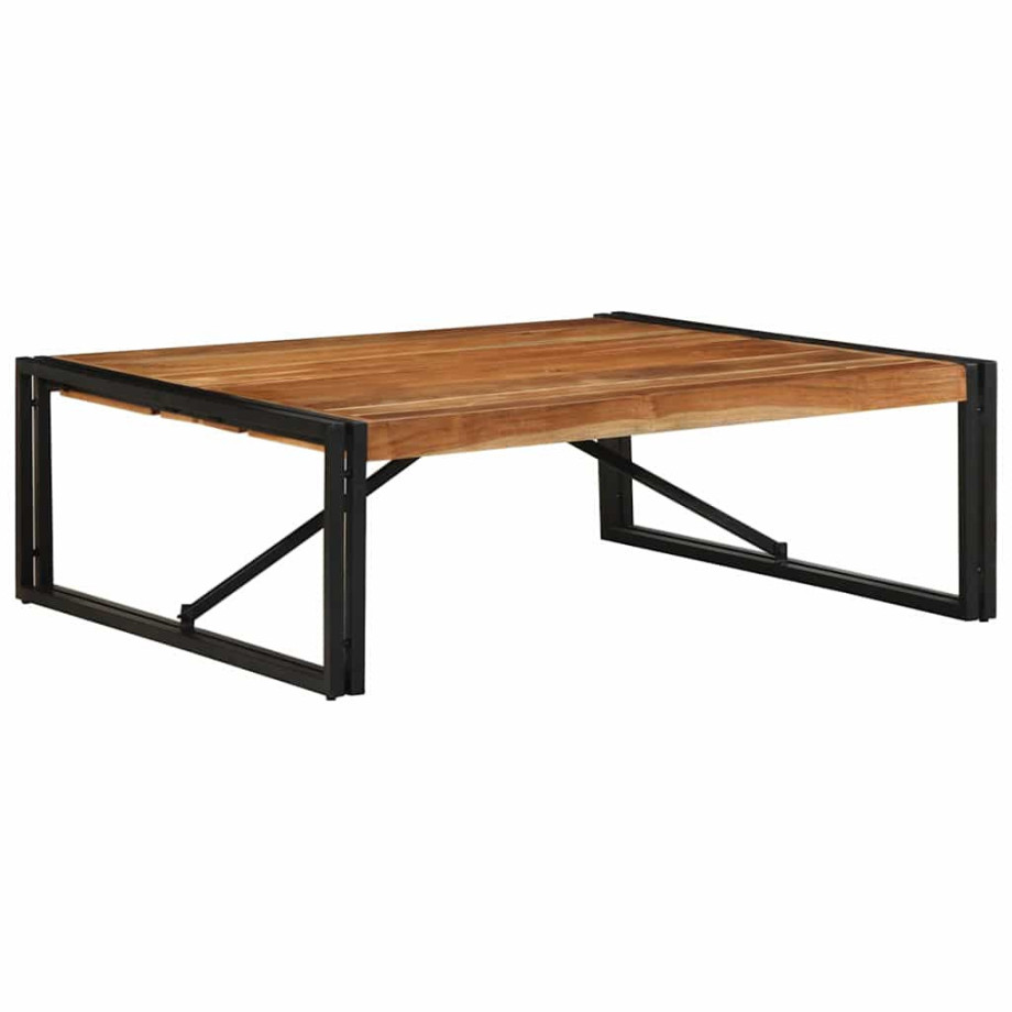 vidaXL Salontafel 100x100x35 cm massief acaciahout vidaXL Salontafel 100x100x35 cm massief acaciahout afbeelding 1
