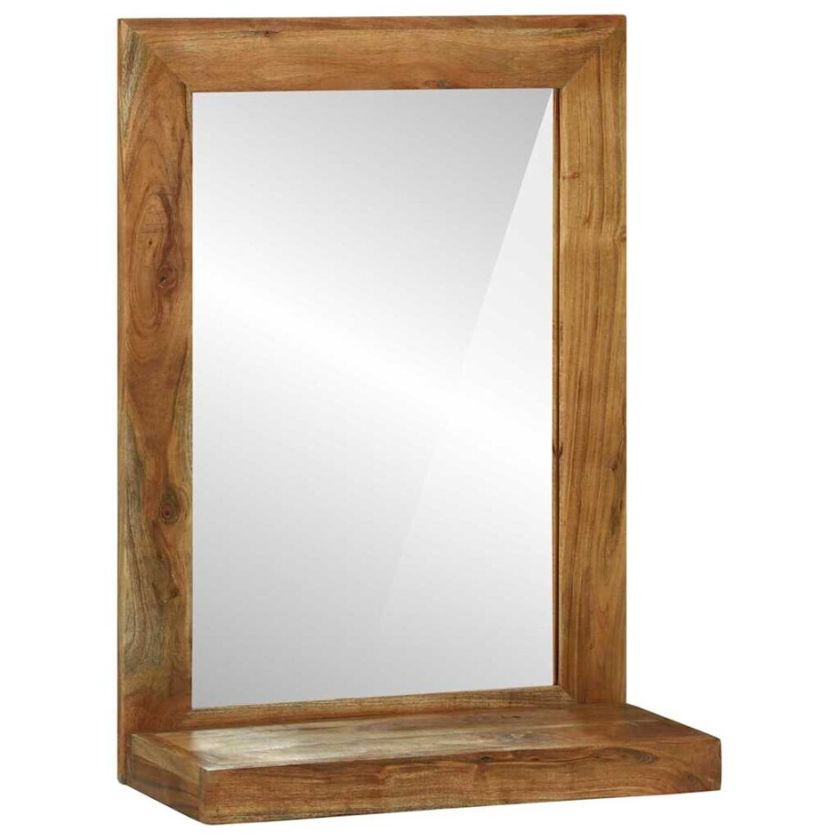 vidaXL Badkamer Spiegel Bruin 50 x 22 x 70 cm Massief Acaciahout vidaXL Badkamer Spiegel Bruin 50 x 22 x 70 cm Massief Acaciahout afbeelding 1