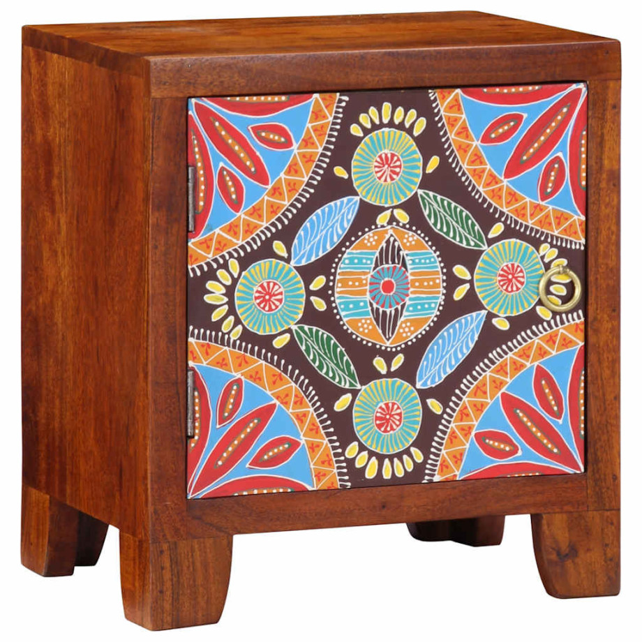 vidaXL Nachtkastje 40x30x45 cm massief acaciahout afbeelding 1