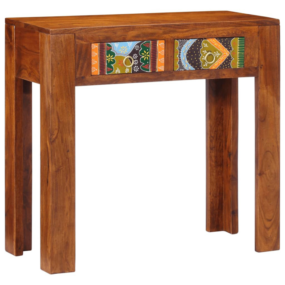 vidaXL Wandtafel 80x35x75 cm massief acaciahout vidaXL Wandtafel 80x35x75 cm massief acaciahout afbeelding 1