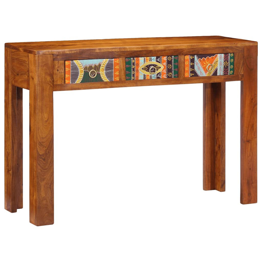 vidaXL Wandtafel 110x35x75 cm massief acaciahout vidaXL Wandtafel 110x35x75 cm massief acaciahout afbeelding 1