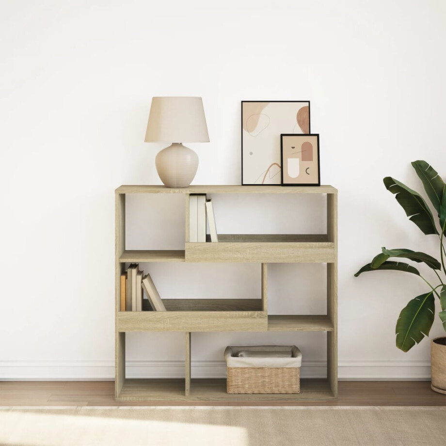 vidaXL Boekenkast / kamerscherm 100x33x94,5 cm sonoma eikenkleurig afbeelding 1
