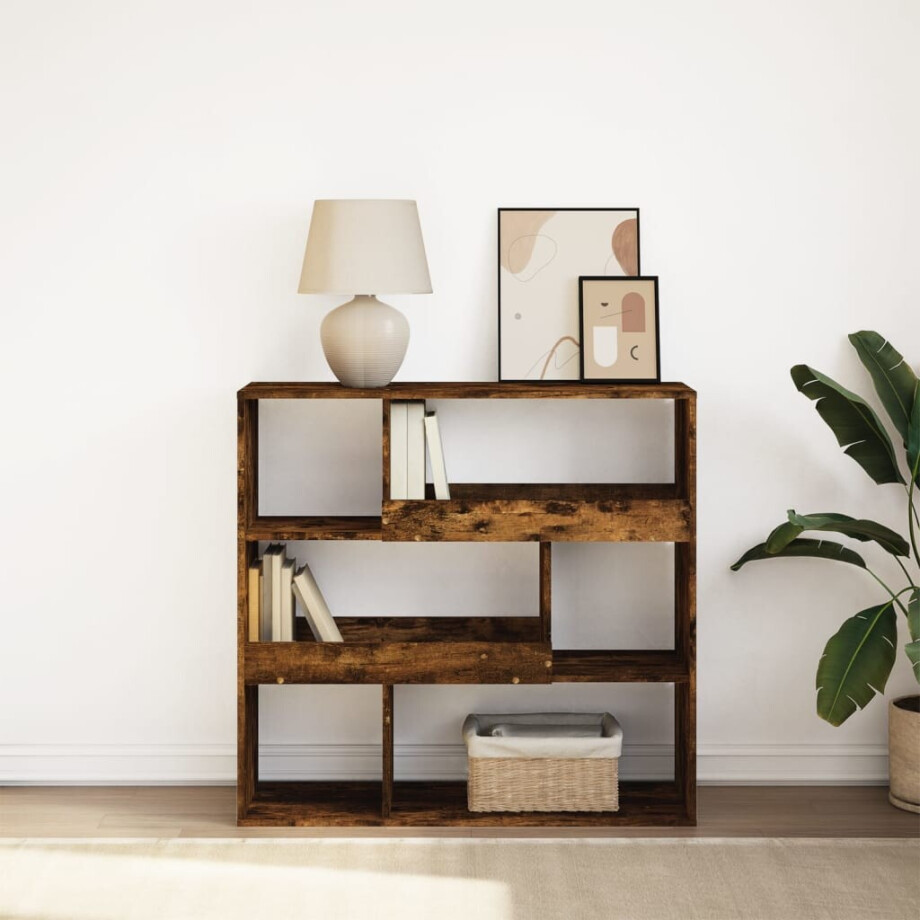 vidaXL Boekenkast / kamerscherm 100x33x94,5 cm gerookt eikenkleurig afbeelding 1